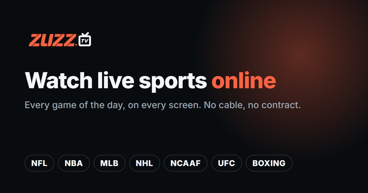 The picture zuzz.tv shows when its homepage is shared